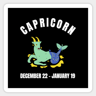 Capricorn star sign Sticker